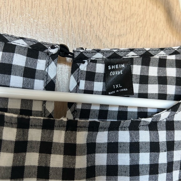 ☀️ Plaid Babydoll Dress - SHEIN - Size 1XL - Picture 5 of 7